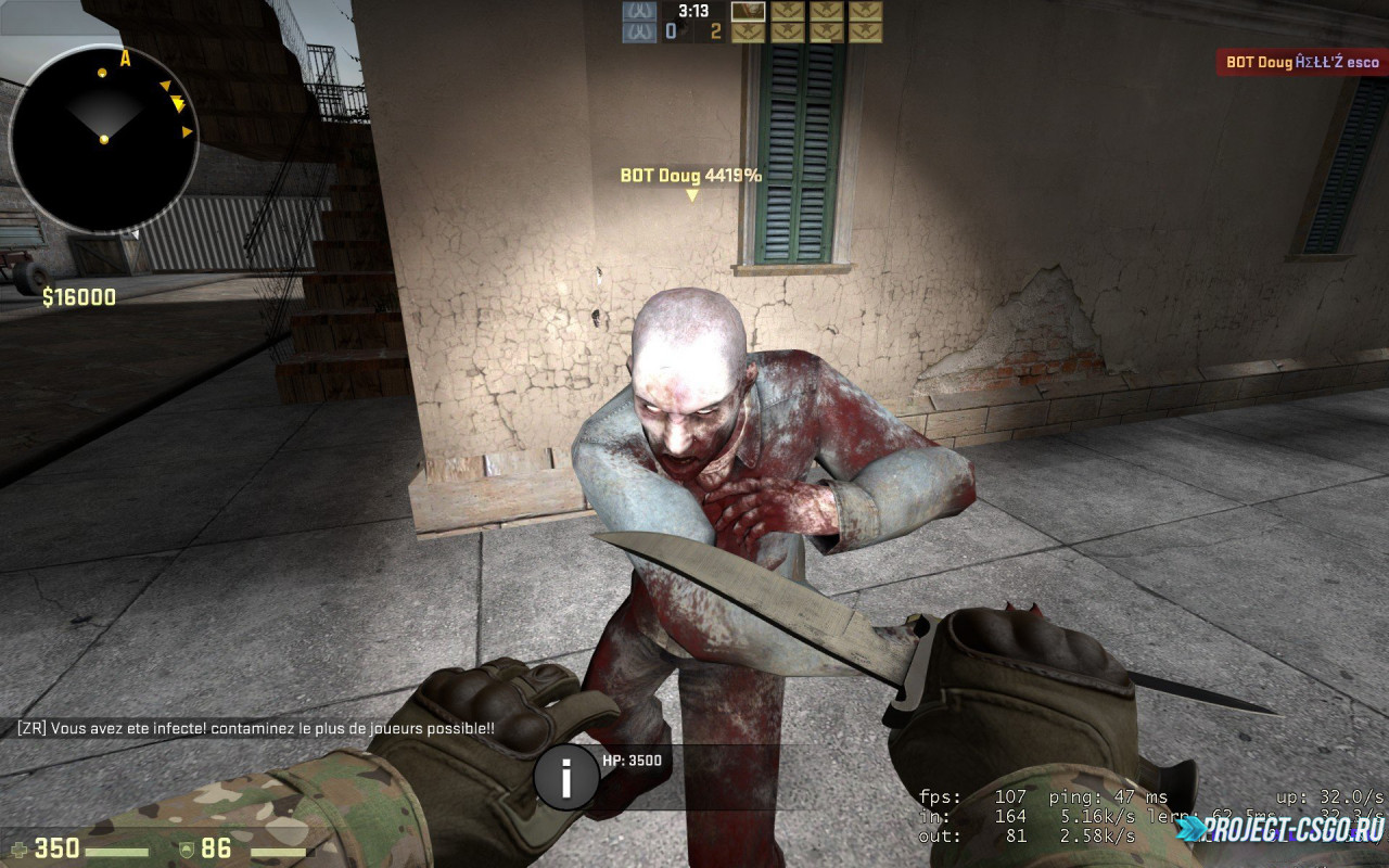 Скачать модель Зомби в CSGO (Zombie)