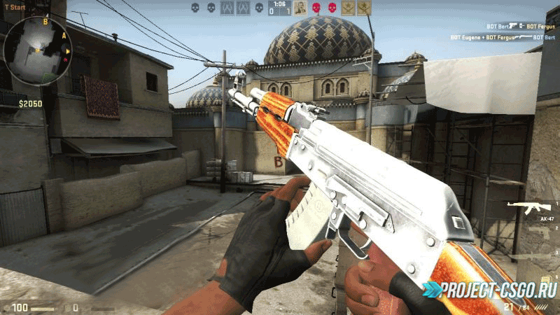 Модель оружия АК-47 «Simple Chrome Ak47»