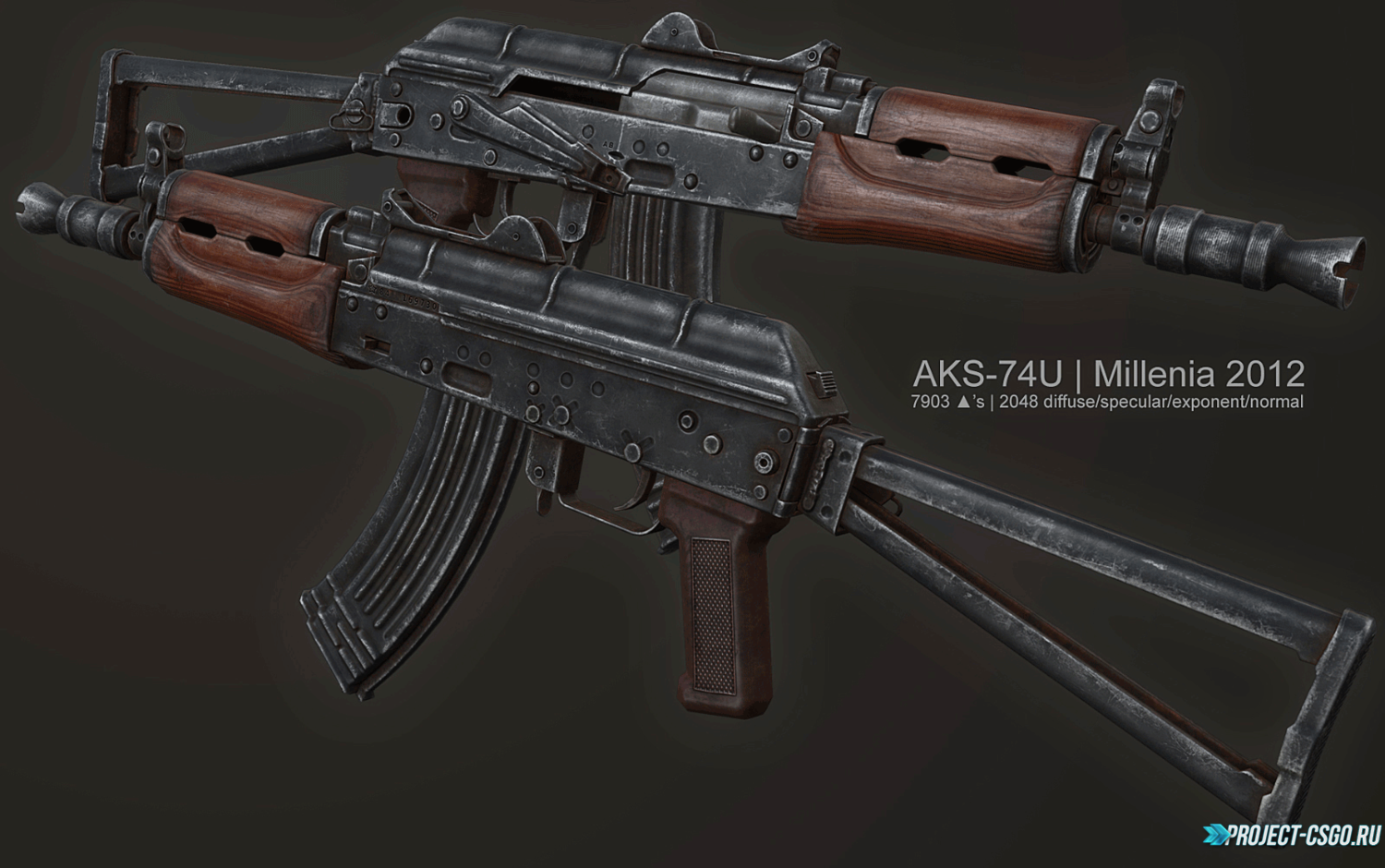Модель оружия АК-47 «Millenia’s AKS-74U»[