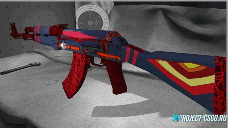 Модель оружия АК-47 «Ak47 — Senketsu (Kill la Kill)»