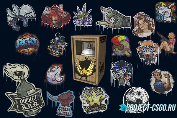 Текстуры «CSGO Graffiti pack»