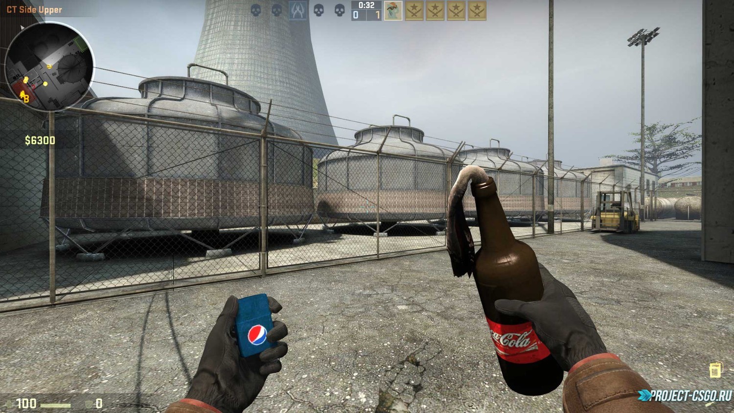 Модель коктейля молотова «CocaPepsiCola Molotov Skin»