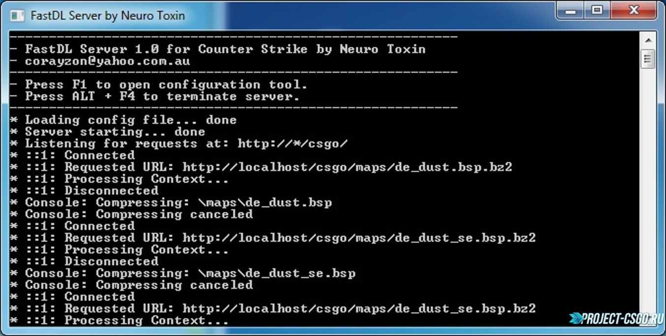 Программа «.Net FastDL Server»